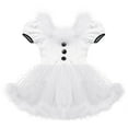 thumbnail image 4 of inhzoy Kids Girls Christmas Snowman Ballet Tutu Dress Ice Skating Leotard Dress White 10, 4 of 8