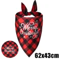 thumbnail image 3 of 20/10/1 piezas Bufanda triangular para mascotas para perros grandes Bandanas para fiestas navideñas para perros y gatos Patrón de letras de Papá Noel rojo Suministros para mascotas, 3 of 5