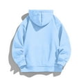 thumbnail image 4 of GrmtClth Zip Up Hoodie for Men Loose Fit Hooded Sweatshirt Winter Casual Long Sleeve Pullover Lightweight Outerwear with Pockets Light Blue L, 4 of 6