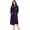 Dark Purple, variant on HEARTNICE Womens Hooded Fleece Robe, Long Fluffy Thick Warm Plush Bathrobe,(Dark Grey,L-XL)