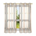 thumbnail image 6 of Yayeee Window Curtains Set of 2 for Living Room Light Filtering 63"x42", Beige Nautical Pattern, 6 of 7
