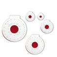 thumbnail image 4 of Almohadillas de objetivo de microfibra de 6 uds para balas de agua, Bbs de acero y plástico, tiro de dardos con cerbatana, 4 of 5