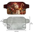 thumbnail image 5 of Xoenoiee Christmas Snowman Candy Gift Print Car Windshield Snow Cover, Windshield Cover for Ice and Snow, Windproof Sunshade Cover for Cars, Sedans and SUVs, 5 of 7