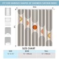 thumbnail image 6 of Boho Shower Curtains for Bathroom Mid Century Minimalist Abstract Aesthetic Modern Bathroom Decor Curtain Machine Washable Waterproof Fabric with 12 Hooks (Beige Minimalist, 72" x 72"), 6 of 6