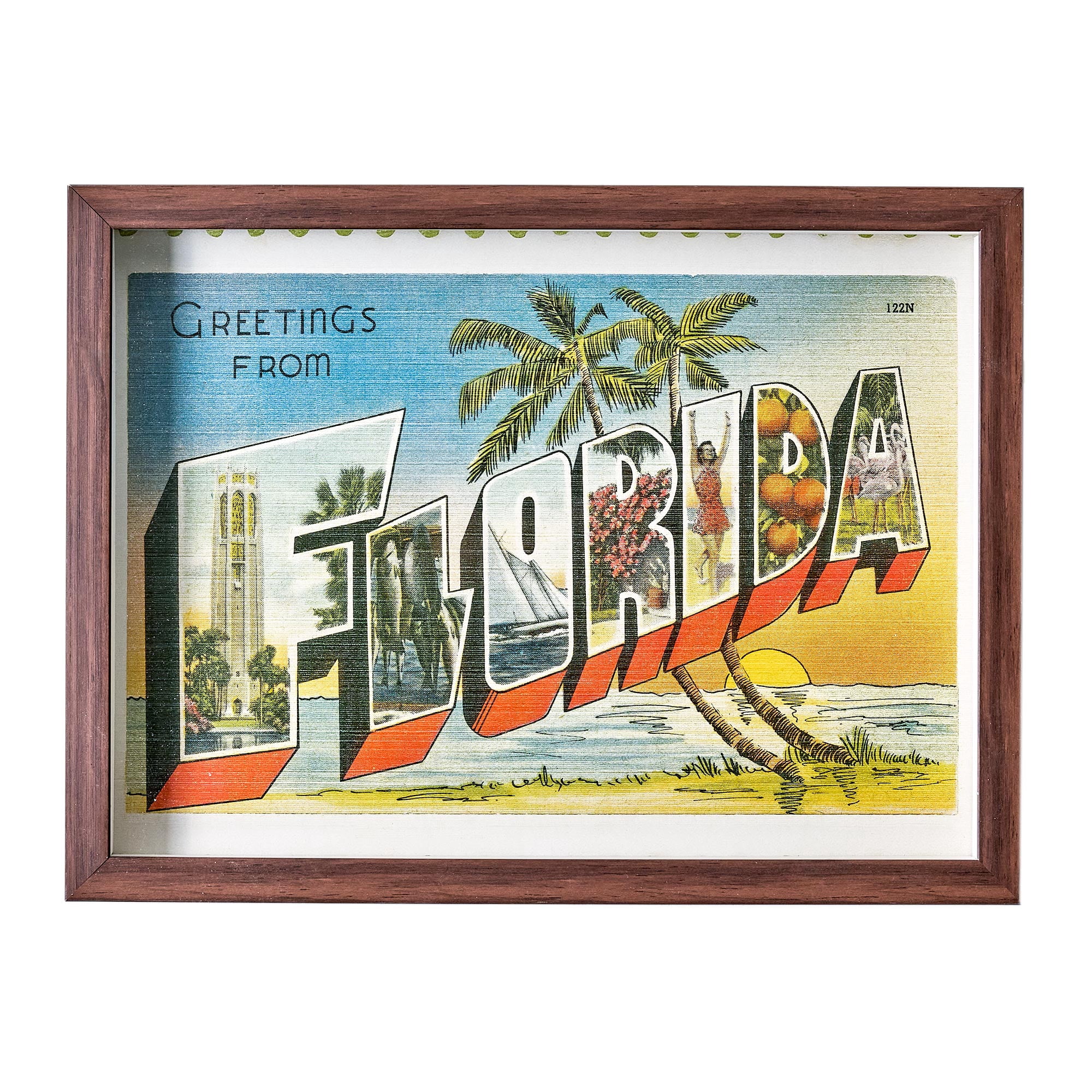 Crystal Art Gallery Florida 24"x18" Framed Print