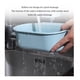 thumbnail image 5 of Injueey Cesta eficiente del colador del fregadero de la cocina para una fácil limpieza y mantenimiento, separación en seco y húmedo Organizadores de utensilios de cocina azul oscuro, 5 of 6