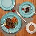 TP Dinnerware Sets, Melamine Dinner Service for 6, 18Piece Plates and