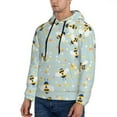 thumbnail image 2 of Bingfone Bees Men'S Drawstring Hoodie Long Sleeve Pocket Sweatshirts-3x-Large, 2 of 9