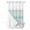 Turquoise, variant on No Hook Cloth Fabric Shower Curtain with Snap in Liner, Aqua Ombre Stripes Waterproof Shower Curtains Set with See Through Top Window, Modern Abstract Stripes Aesthetic Bath Curtains Shower 36"x78"