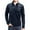 Dark Blue, variant on Dagegui Mens 1/4 Zip Up Shirts Cotton Long Sleeve Mock Neck T Shirt Casual Dressy Tees Solid Color Business Work Pullover Tops Summer Black,L