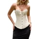 thumbnail image 2 of Tops de Corsé para Mujer, Lencería Moldeadora con Bustier, Body Push Up con Cintura de Encaje Albaricoque XL, 2 of 8
