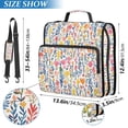 thumbnail image 2 of FORMRS Zipper Binder with Shoulder Strap 2-inch Ring 500 Sheet Capacity File Bag, Yellow Wildflower Pattern, 2 of 5