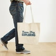 thumbnail image 4 of CafePress - Never Stop Exploring Pattern Tote Bag - Unisex Canvas Tote Bag, Beige, 1-Piece, 4 of 7