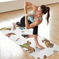 thumbnail image 6 of Dachshund Footprint Bone Hot Yoga Mat Towel Non Slip for Hot Yoga - Quick-Drying Yoga Mat Cover with 4 Corner Pockets with Travel Bag - Hot Yoga Towel Non Slip Grip Moisture Wicking Sweat 70"x26", 6 of 6