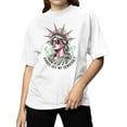 thumbnail image 2 of Statue of Liberty Pop Art Message Women's T-shirt, 2 of 3