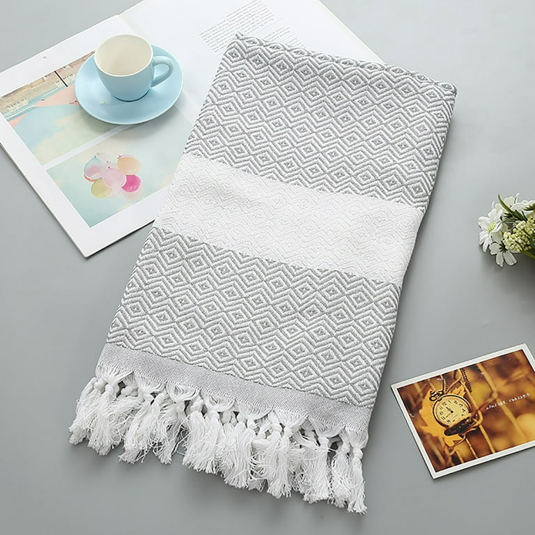 EQWLJWE Turkish Cotton Kitchen Tea Towels, Highly Absorbent Luxury Soft  Quick Drying Dish Towel with Hanging Loop for Gym, Yoga, Bath, Sports,  Cleaning and Kitchen (39 x 71 in) 