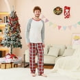 thumbnail image 5 of Penkiiy Family Christmas Pajamas Matching Sets 2024 Cute Couples Pjs Long Sleeve Holiday Jammies Xmas Loungewear Sleevewear 2XL Gray, 5 of 6