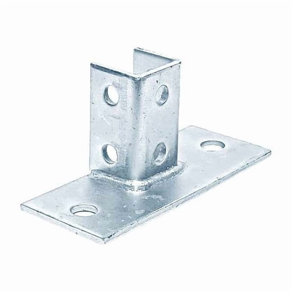 Post Base,3-1/4X8" Flush Mount E/G V63SQEG