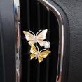 thumbnail image 1 of Clips de Forme Papillon de Voiture pour Air Conditionné Sortie Évent Décorations Attrayantes Clip Jaune 1 Pcs, 1 of 5