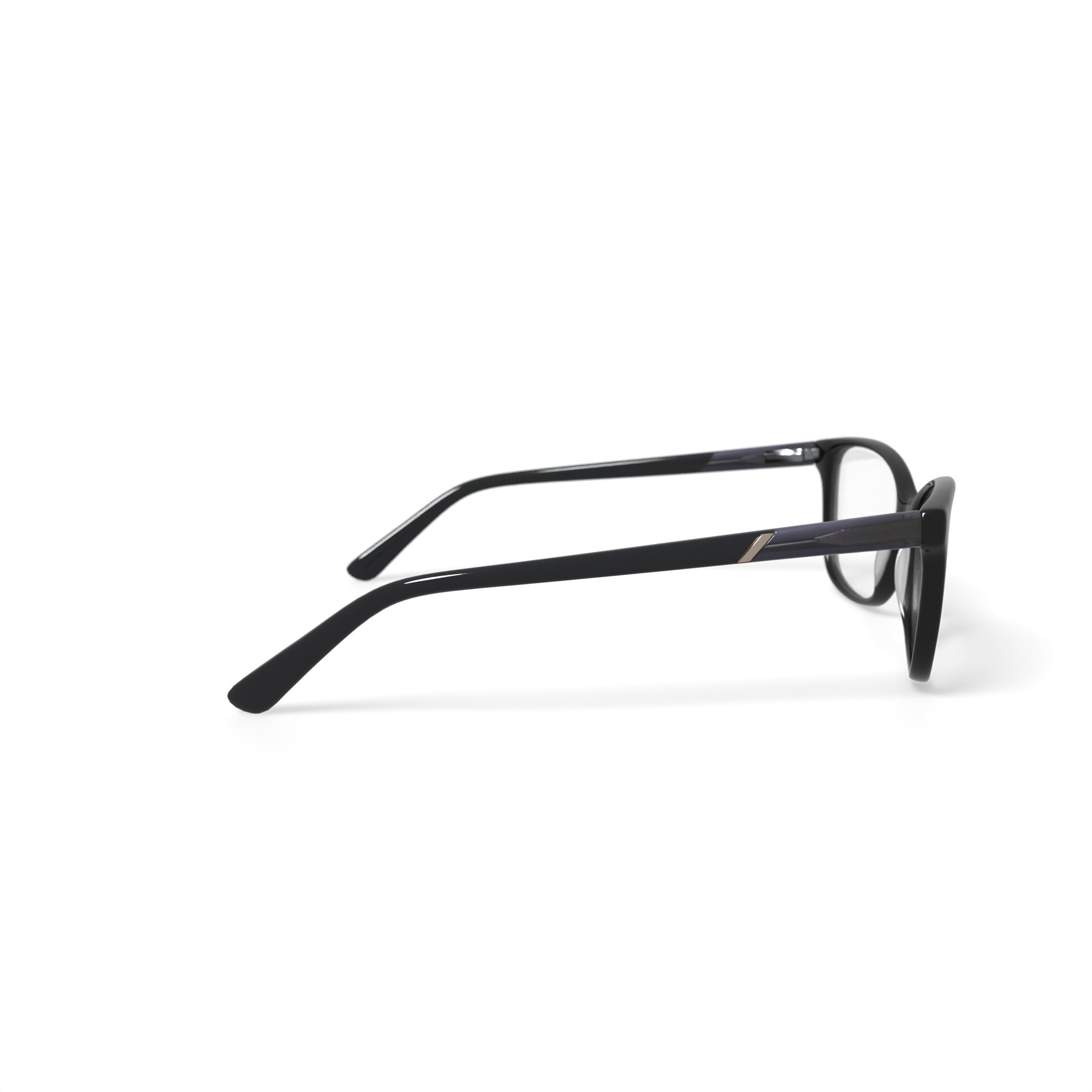 Walmart Women's MJ07322 Square Prescription Eyeglasses with Case, Black