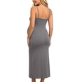 thumbnail image 4 of qolati Maternity Summer Maxi Dress Summer Spaghetti Strap Scoop Neck Baby Shower Photoshoot Casual Boho Sleeveless Long Sundress S-3XL, 4 of 7