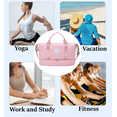 thumbnail image 2 of Fmxomd Personal Item Bag 18.5" x 10.25" x 8", Travel Duffel Bag Sports Gym Bag with Dry Wet Separated Pocket for Men and Women, Overnight Bag Weekender Bag Training Handbag Yoga Bag - Pink, 2 of 6