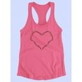 thumbnail image 3 of Love Design Garland Stars Racerback Tank Women -Image by Shutterstock, Female x-Large, 3 of 4