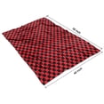 thumbnail image 4 of Red and Black Checkerboard Pattern Blanket,Comfortable Soft Flannel Throw Blanket,All Season,Warm Lightweight Blankets for Sofa Bed Couch Living Room Chair,40"x50", 4 of 4