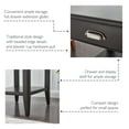 thumbnail image 5 of Leick Home Laurent Solid Wood End Table with Drawer and Shelf, Black, 5 of 18