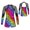 Starry Rainbow, variant on DPOIS Kids Girls Sparkling Stars Long Sleeve Leotards