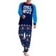 thumbnail image 1 of Txlixc Traje de pijama de Navidad familiar, blusa de manga larga impresa con letras + pantalones impresos de alce Snowflake Santa Claus Txlixc  moda, 1 of 8