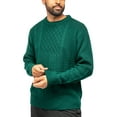 thumbnail image 4 of X RAY JEANS Mens Crewneck Mixed Texture Sweater, Forest Green, S, 4 of 10