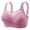 Purple, variant on Viikei Womens Bras No Wire Womens Bras Woman's Embroidered Glossy Comfortable Breathable Bra Underwear No Rims