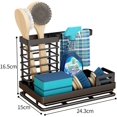 thumbnail image 3 of Sink Caddy Sponge Holder, Multifunctional Drying Basket Rack, Brush Holder Sink Candy Soap Holder for Kitchen RV Camper (Black), 3 of 5