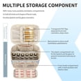 thumbnail image 3 of Bolsa de maquillaje OCHEAL Organizador multifuncional grande y compacto, 3 of 9