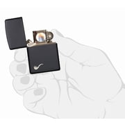 Zippo Black Matte Pipe Windproof Pocket Lighter