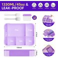 thumbnail image 5 of JYPS Lunch Box, Insulated Lunch Bag, Bento Box (Purple M), 5 of 6