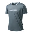 thumbnail image 3 of Luvrsol Mens Shirts Heavyweight Solid Crew Neck Basic Tee Breathable Cotton Blend Work Shirts XS-3XL, 3 of 5
