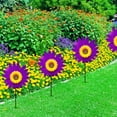 thumbnail image 6 of Sunflower Windmill Easter Decor, Plastic Sunflower Easter Decor with Bidirectional Rotation, Outdoor Garden Ornament for Yard, Lawn, Balcony and Play Area Easter Decorations, 19in, C, 6 of 8