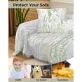 thumbnail image 4 of Coastal Sage Sofa Covers for 3 Cushion,Washable Couch Cover for Sectional Sofa Slipcovers with Tassel,Green Tropical Fish Ocean Corals Seahorse Loveseat Covers Futon Cover Throw Blanket 71''x118'', 4 of 8