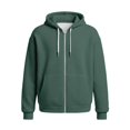 thumbnail image 5 of Voska Mens Sweatsuit 2 Piece Sets Zip Up Hoodie And Wide Leg Sweatpants Baggy Waffle Track Suits Athletic Sweat Set Dark Green XL, 5 of 6