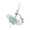 Blue, variant on Sweet Blue Pink Fuzzy Strawberry Key Chain Charm For School Office Daily Use
