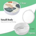 thumbnail image 2 of TIHYWR Retainer Case, Denture & Orthodontic Aligner Case With Mirror & Ventilation, Desert Leaf, 2 of 7