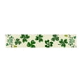 thumbnail image 2 of Mantel para el Día de San Patricio | Mantel de franela de vinilo irlandés | Impresión de trébol verde | Rectángulo 54"x108" | Impermeable y reutilizable | Decoración para comedor, cocina y fiestas, 2 of 6