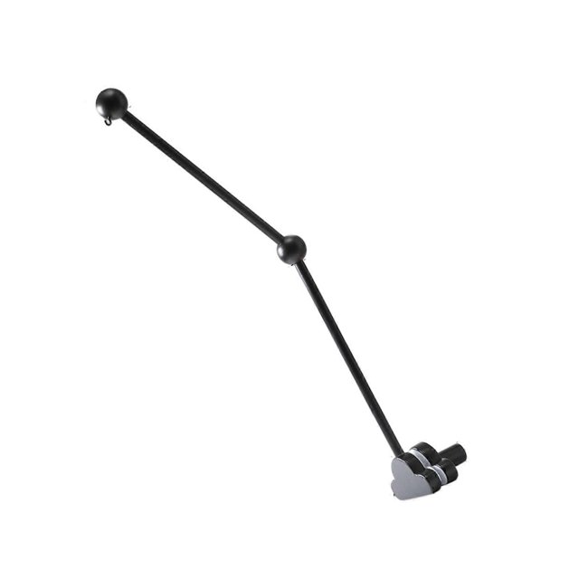 Baby Bed Bell Bracket Crib Mobile Stand Easy Installation Interactive Cloud Shape Arm Bracket For Infant Hanging Rattle Wood color