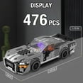 thumbnail image 5 of Super Sports Car Building Set, Racing Car Building Kits for Adults and Teens 14+,Collectible Model Cars Construction Blocks Toys Gifts (476 Pieces), 5 of 5