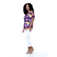 thumbnail image 4 of Women's Hawaiian Off-Shoulder Ruffle Muumuu Top in Sunset Purple L, 4 of 5