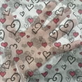 thumbnail image 3 of Love Tulle Curtains with Rod Pocket, Romantic Sketch Style Hearts Lovers Valentines Birthday Pattern, Sheer Drape for Wedding Party 2 Panels, 7 Sizes, Grey White Hot Pink, by Ambesonne, 3 of 3