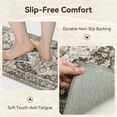 thumbnail image 4 of SIXHOME 3-Piece Kitchen Rugs and Runner Set Washable Vintage Kitchen Mat Non-Slip Low-Profile Rugs for Kitchen Sink Laundry Bedside 20"x32"+20"x48"+20"x59" Black, 4 of 8