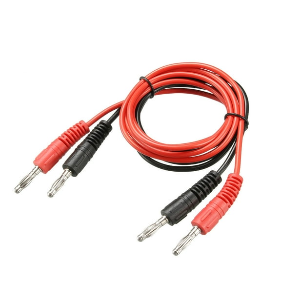 Uxcell 0.16'' Banana Plug Male to Male 5A Length 2.95Ft 1 Pairs